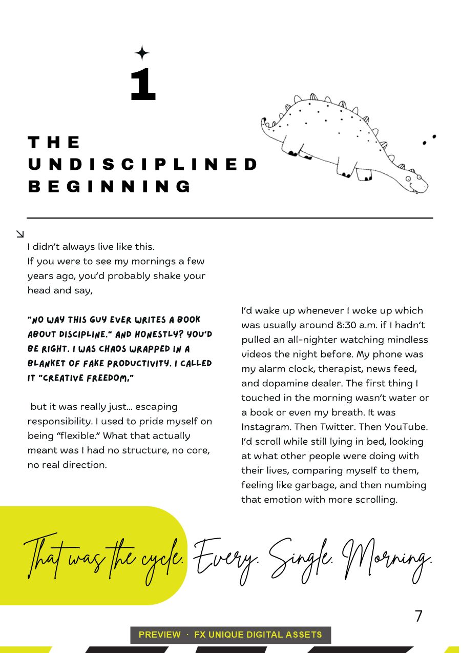 Preview page: Chapter 1: The Undisciplined Beginning